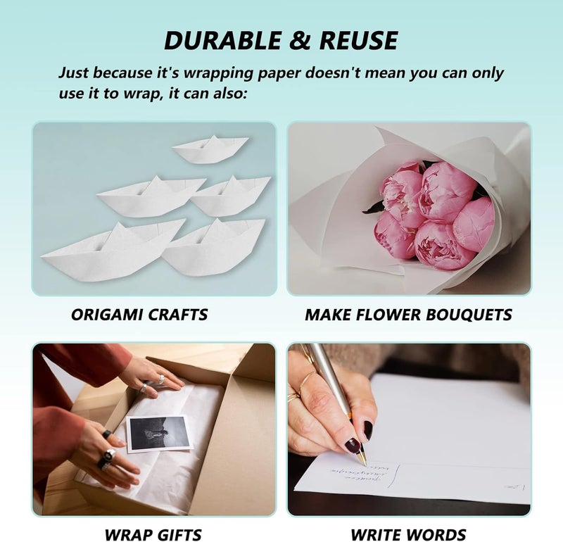 Choary Packing Paper Sheets for Moving,Newsprint Packing Paper for Shipping, Wrapping,Fill the Moving Boxes and Protect Fragile Items (110 Sheets, 27”x15”) - Image 3